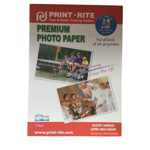 PAPER PREM PH-PAPER 150G A3 GLSY 20PC