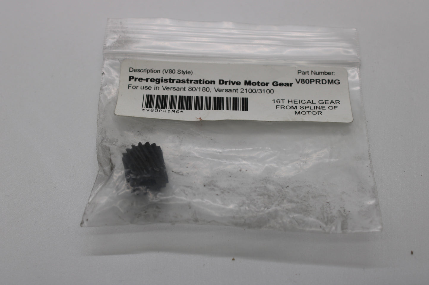 Xerox PRE-REGISTRATION DR MOTOGEAR V80,V180 127K51